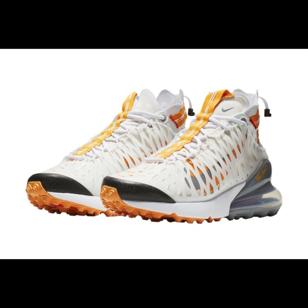 NEW! Nike Air Max 270 ISPA White Amber sneakers